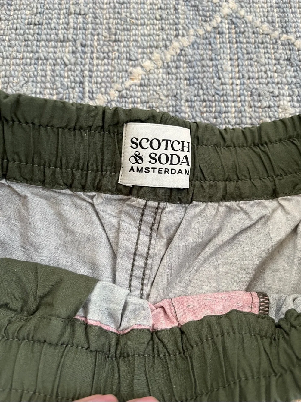New! SCOTCH & SODA Men's S Printed Loose Fit Board Shorts Pockets Bermuda Dutch